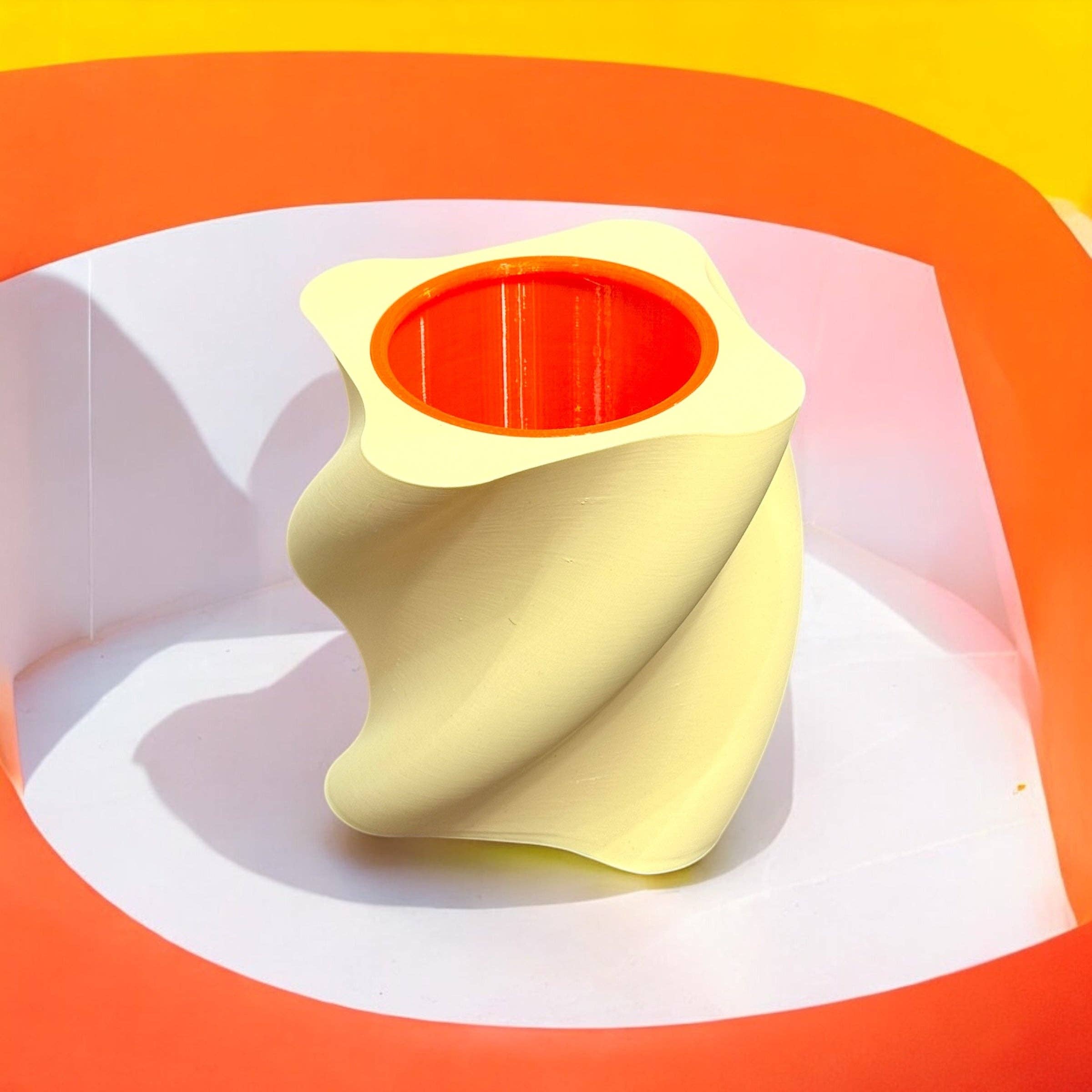 3D-Vase, Vanille