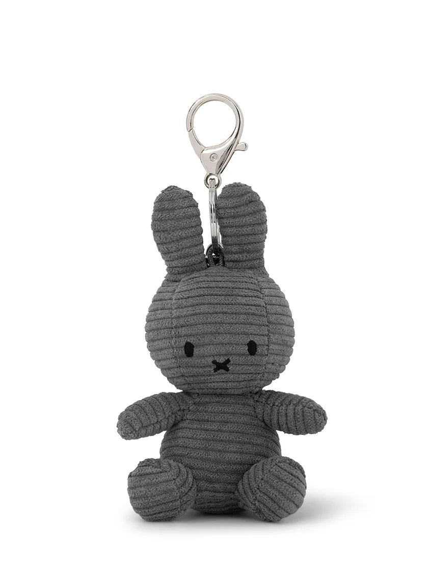 Miffy Schlüssel-/ Taschenanhänger Cord ECO 10 cm – Grau – Ansicht 2 von 2