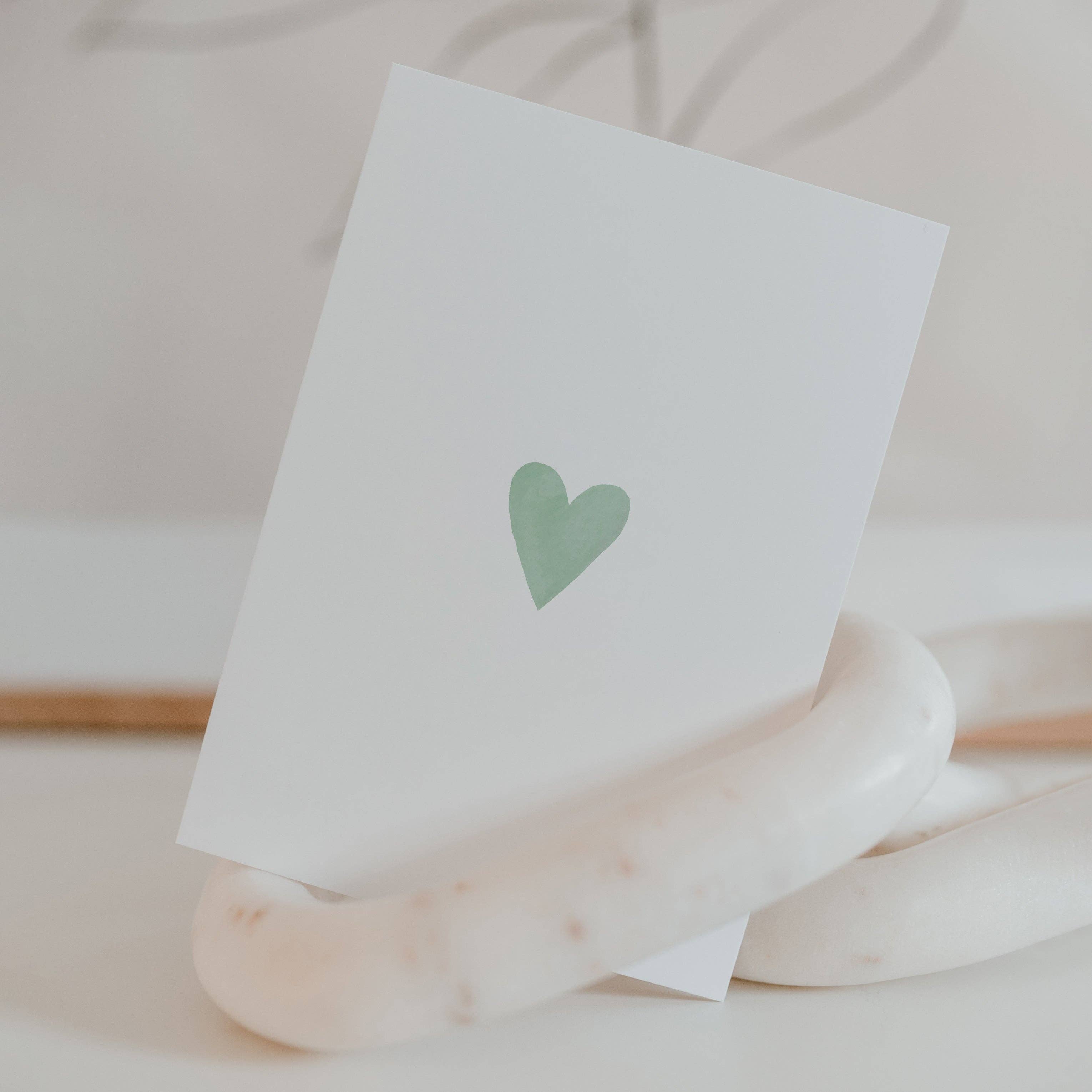 Karte Heart Mint
