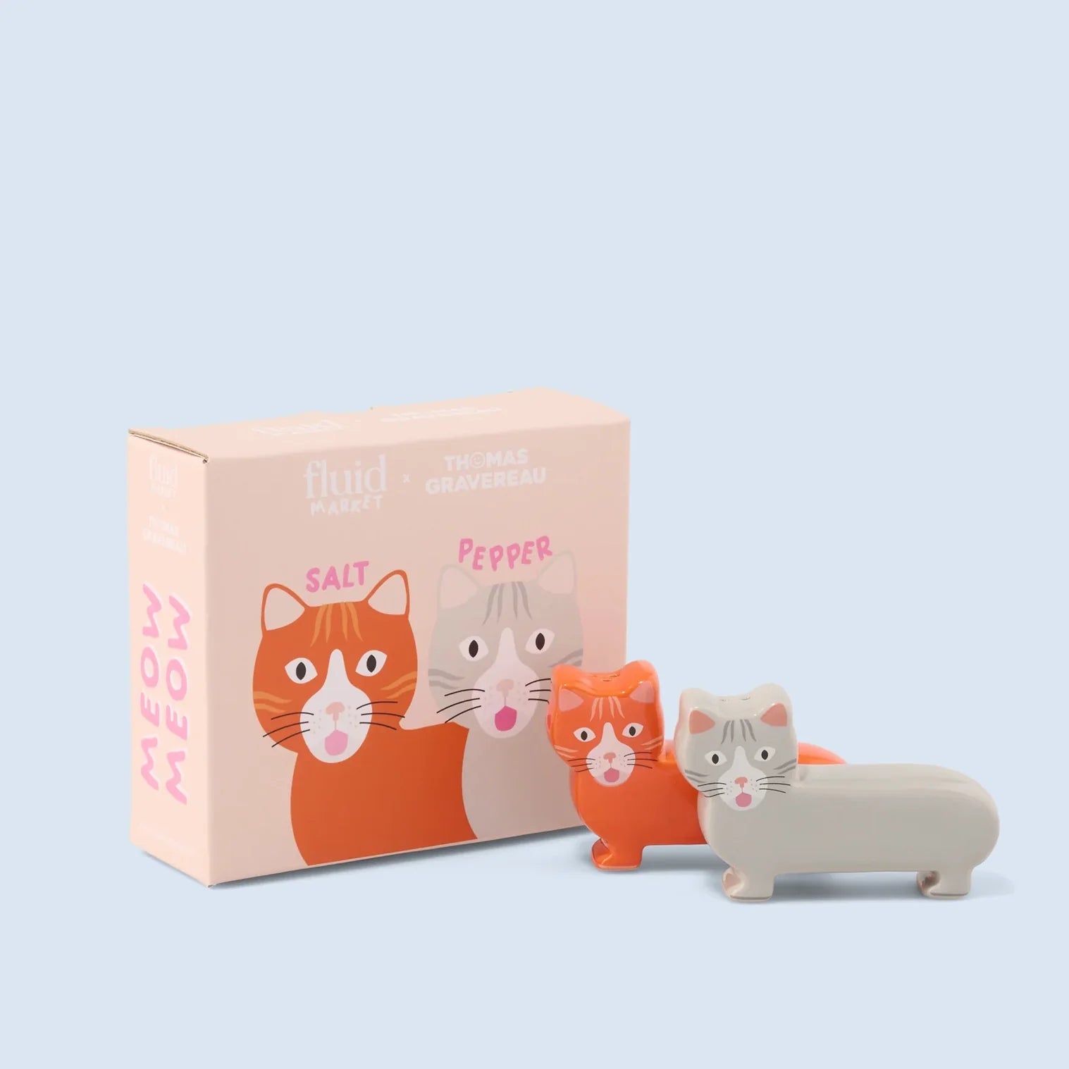 Katzen, Salz- und Pfefferstreuer Set – Ansicht 3 von 3