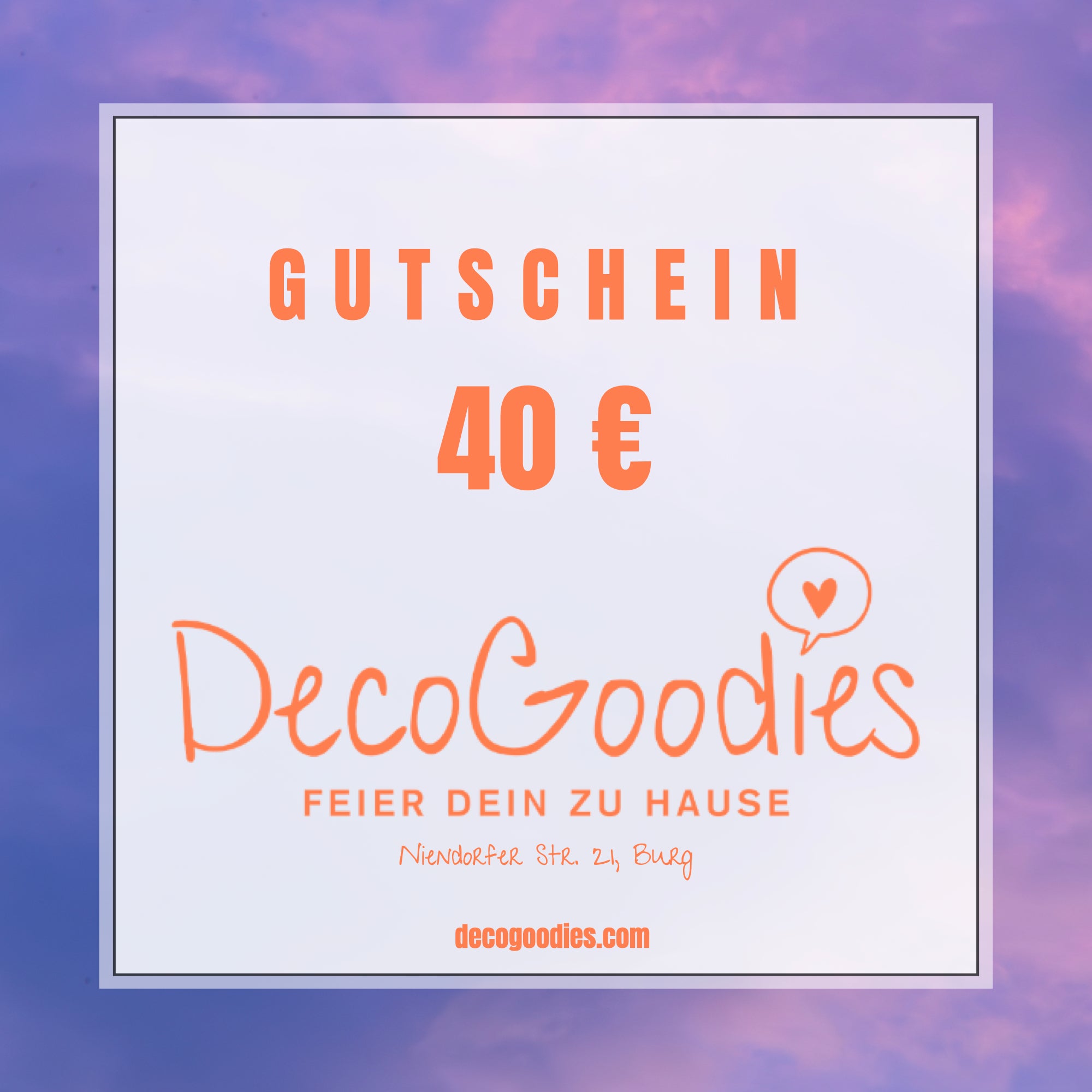 DecoGoodies Geschenkgutschein