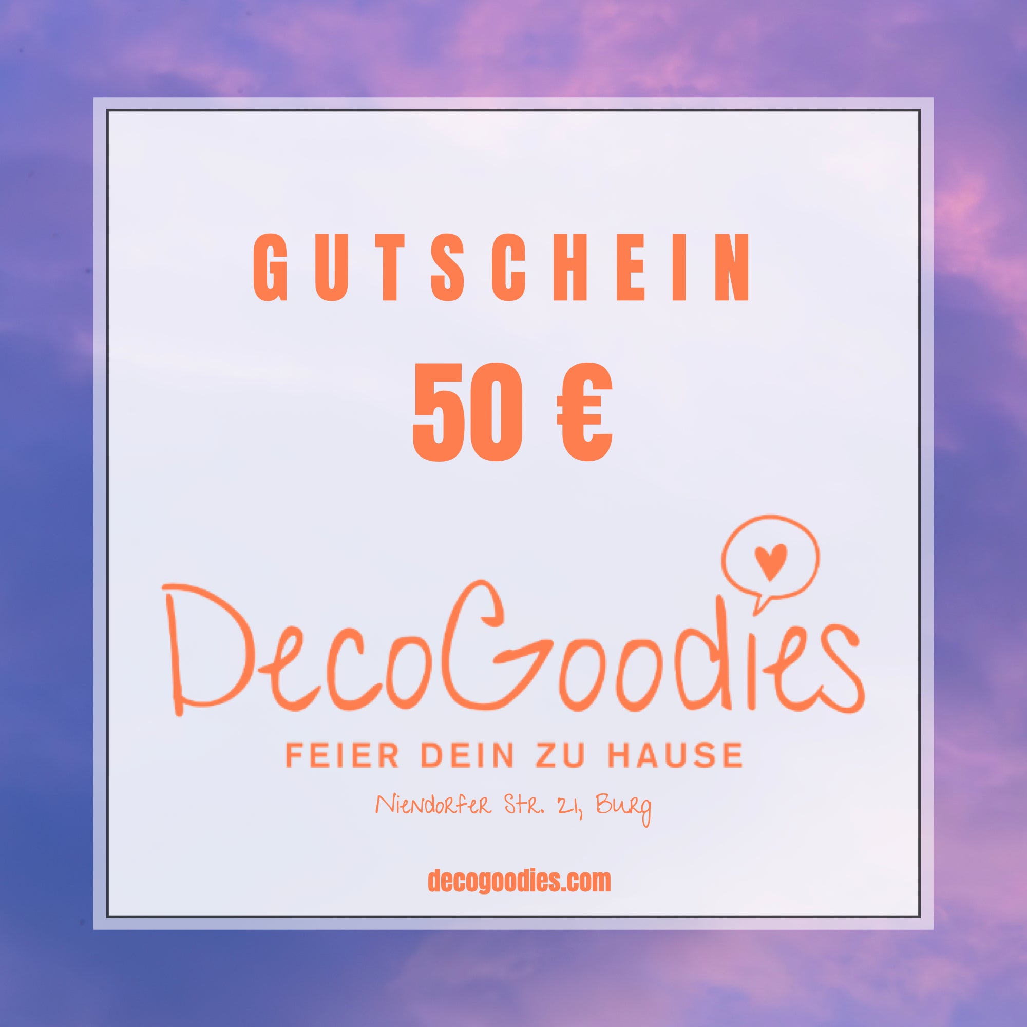 DecoGoodies Geschenkgutschein