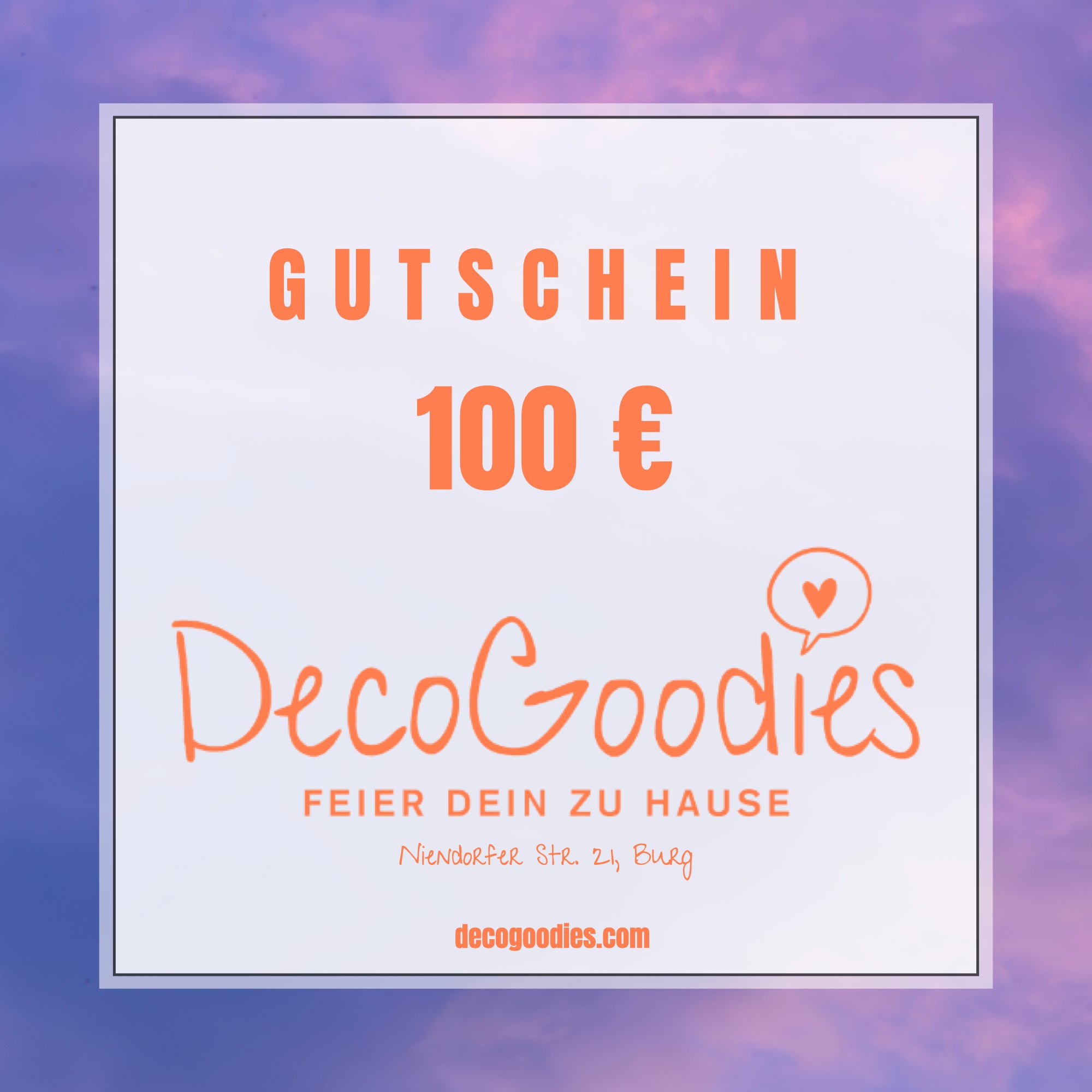 DecoGoodies Geschenkgutschein