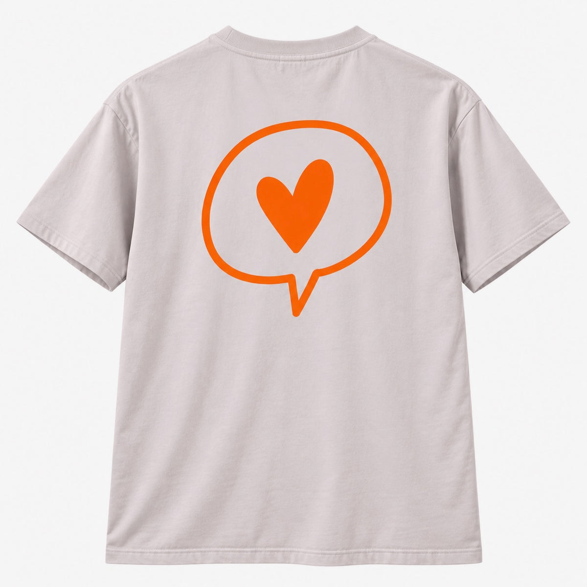 T-Shirt „Grau Softlila Meliert“ – DecoGoodies Collection 2