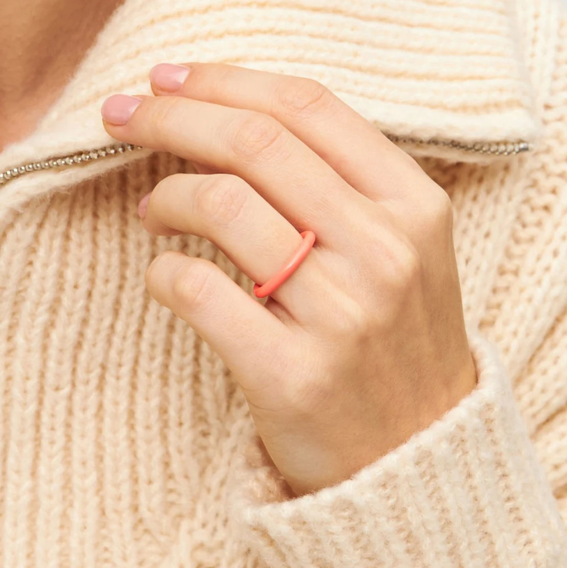 LULU Ring, einfarbig, verschiedene Farben & Grössen