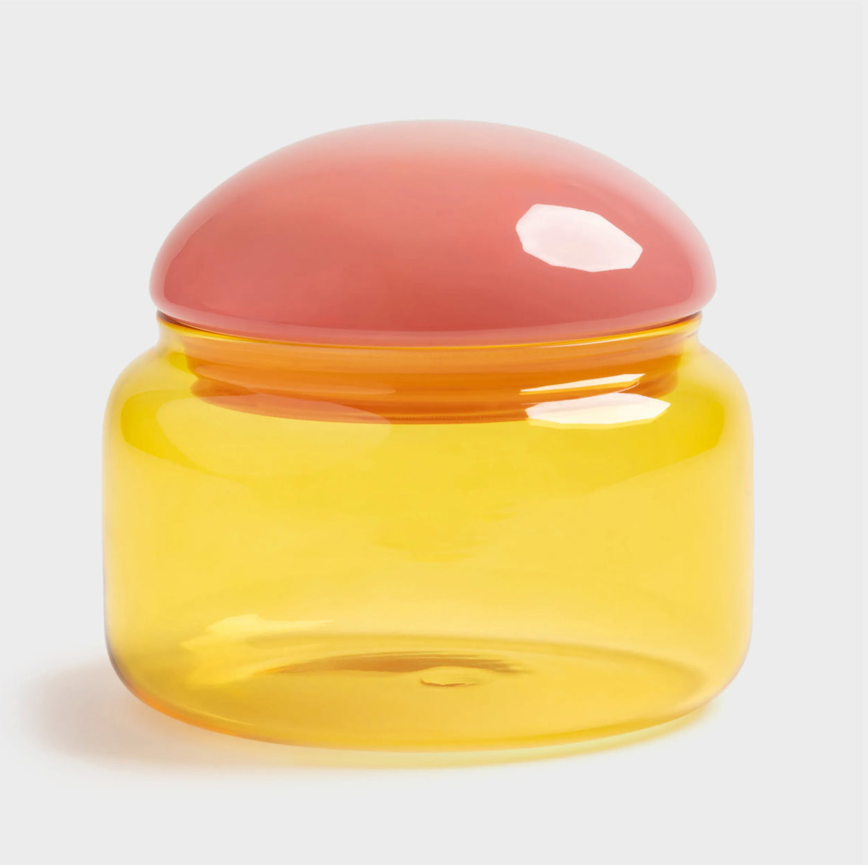 Glasdose, verschiedene Farben & Größen