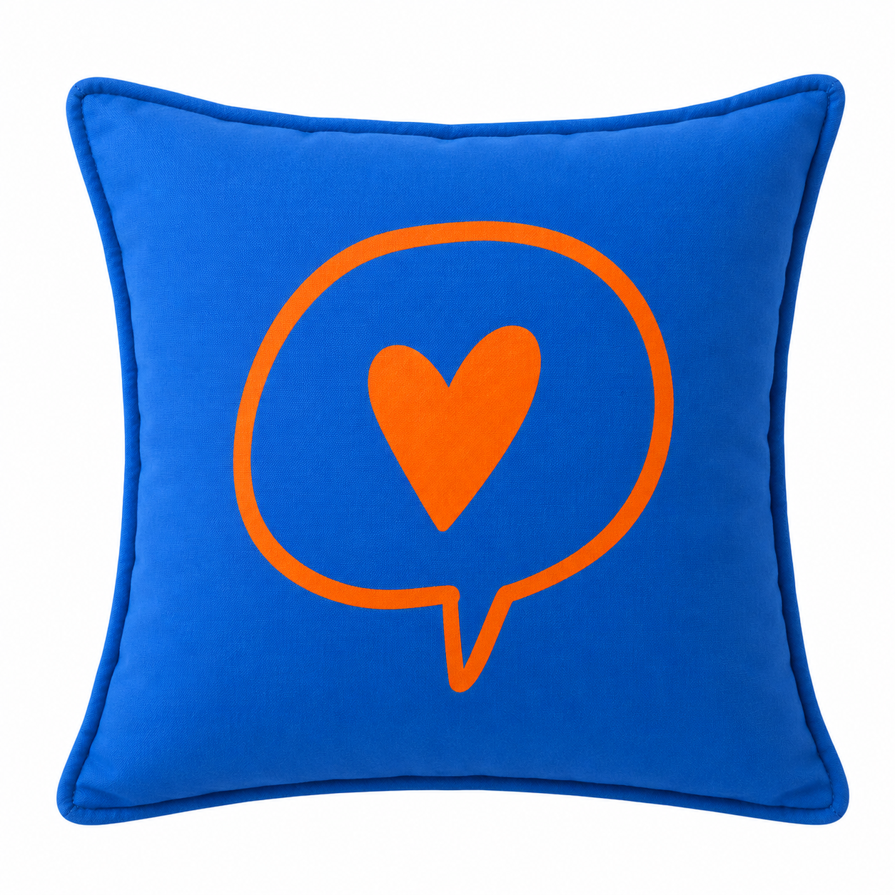 Dekokissen 50 × 50 cm – DecoGoodies Collection | Cobalt Blau, Pink, Gelb, Orange