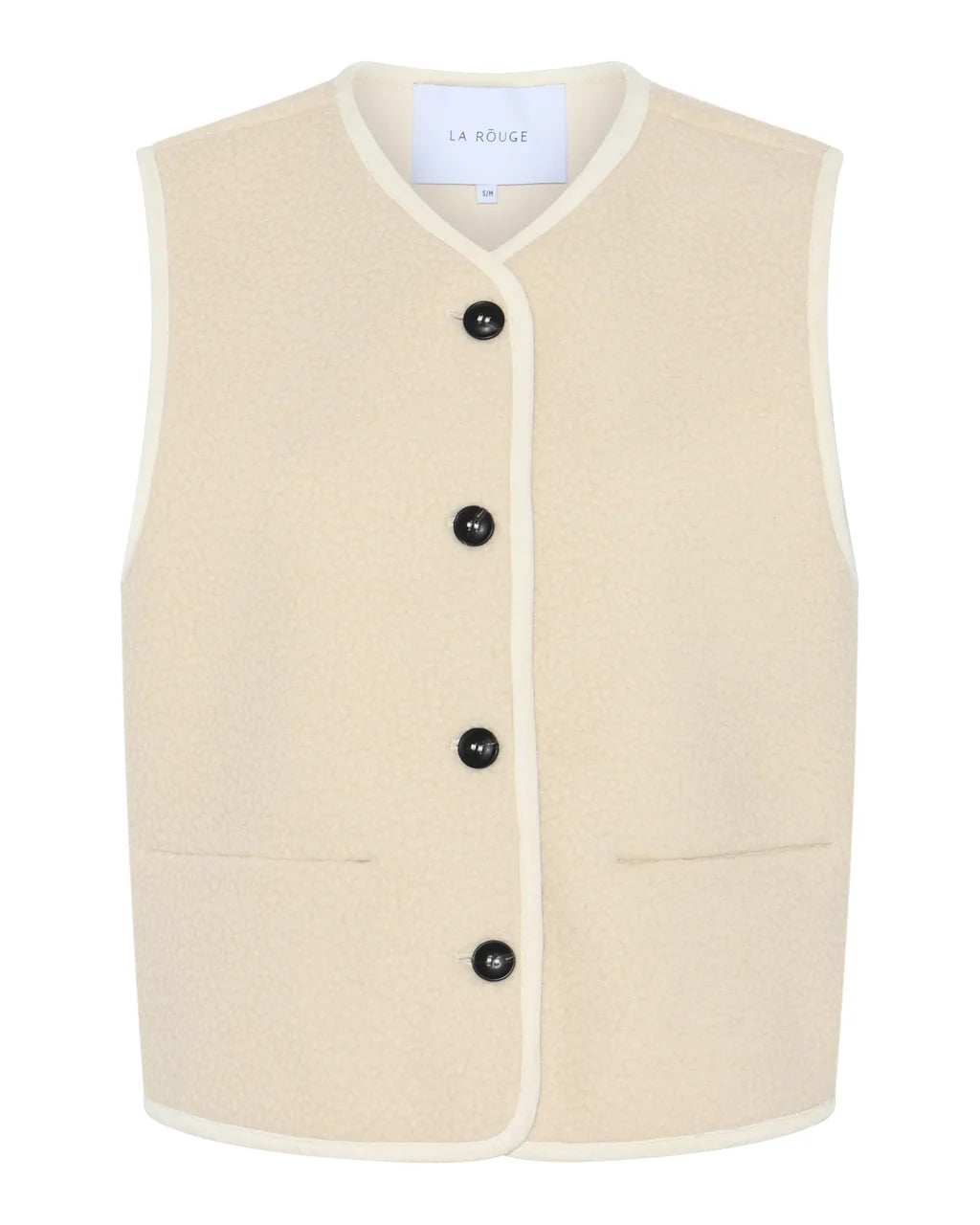 Teddy waistcoat – Teddyweste in Cremeweiß
