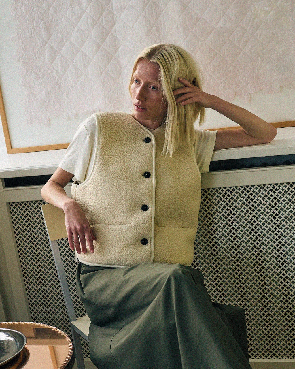 Teddy waistcoat – Teddyweste in Cremeweiß 3