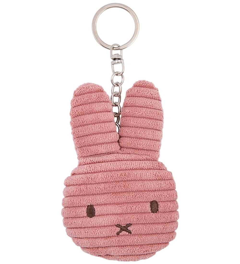 Miffy Schlüssel-/ Taschenanhänger Flat Cord ECO 10 cm – Rose & Türkis – Ansicht 1 von 3