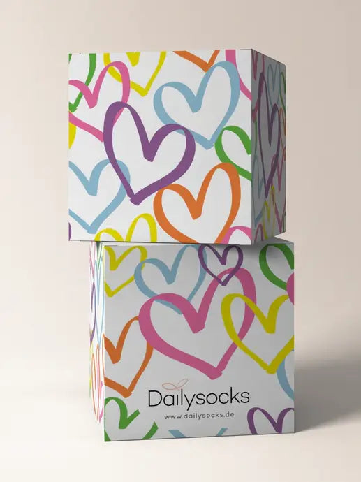 Geschenkwürfel für Socken – Cozy Time, Coole Socke & with Love