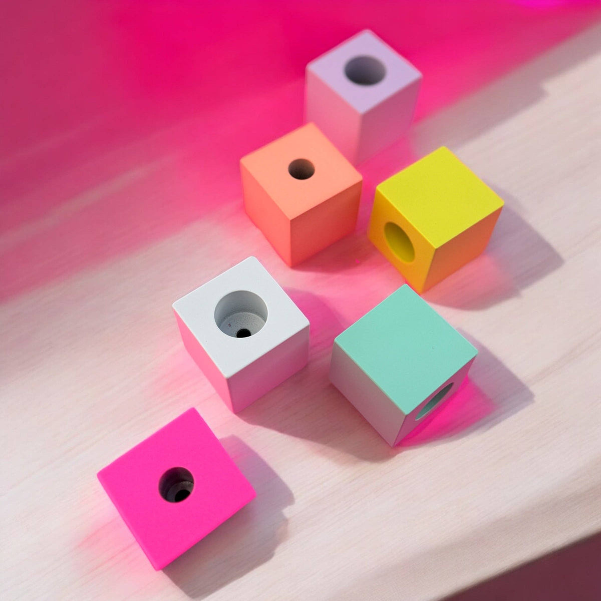 Flipper Cube – Kerzenhalter, verschiedene Farben