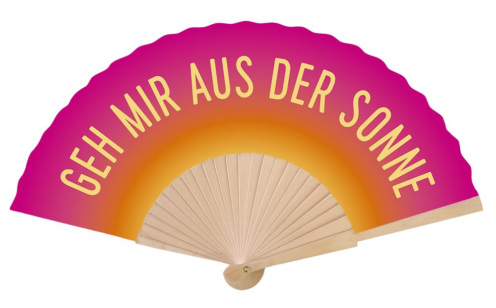 Fächer, verschiedene Motive