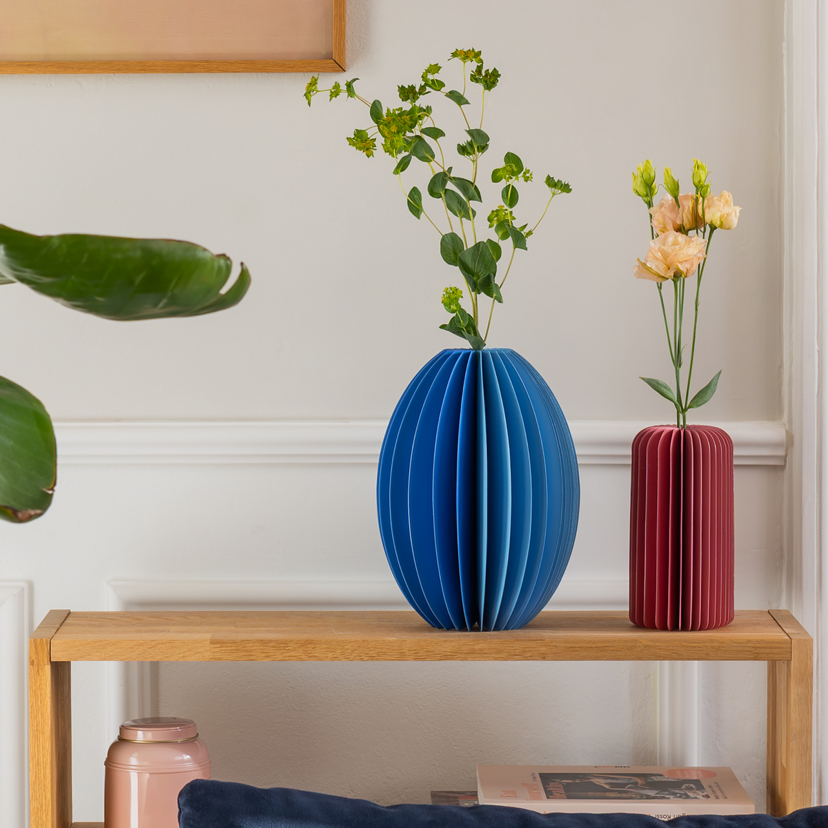 Yuki – Faltbare Papiervase, verschiedene Farben