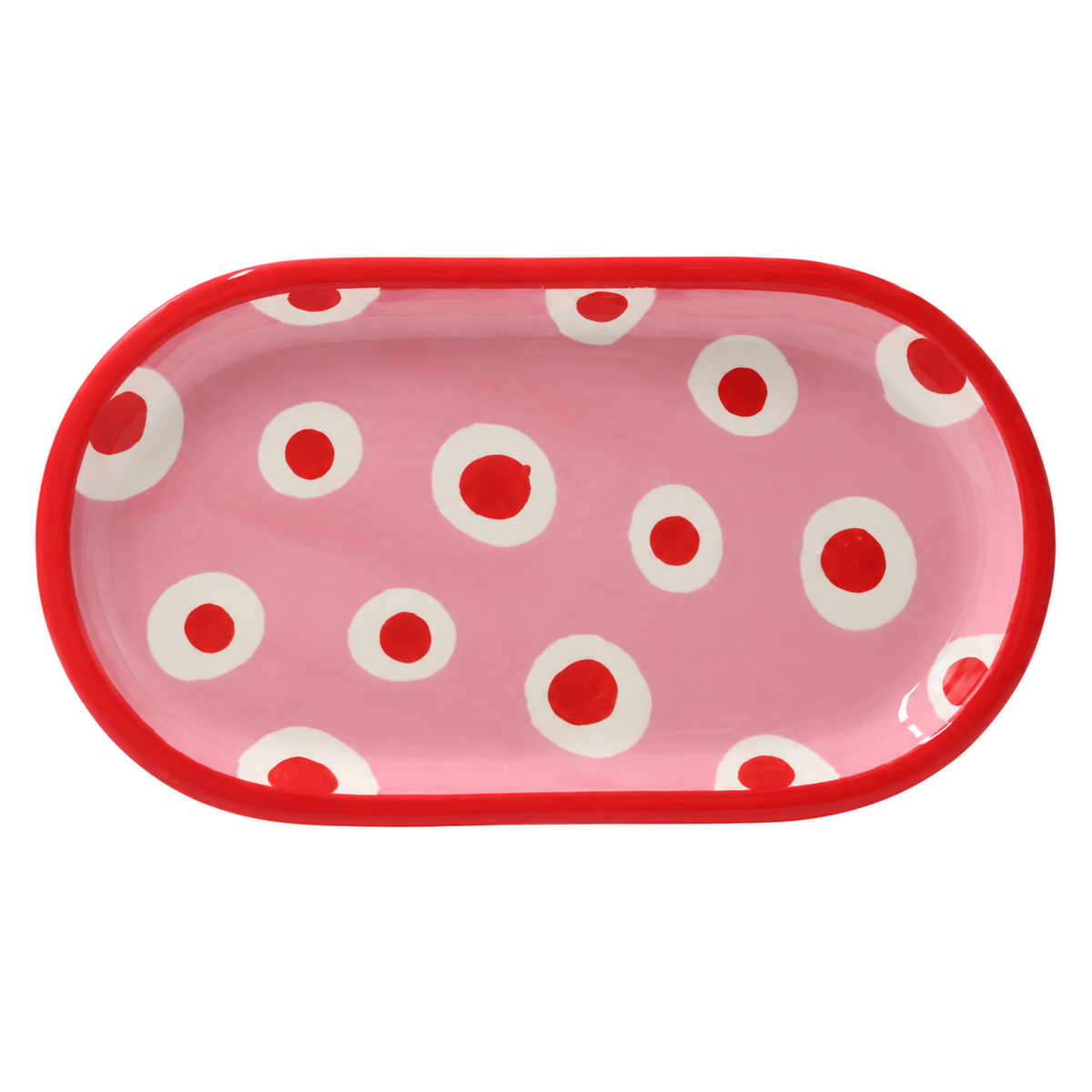 Keramik-Untersetzer – Wellen, Flecken oder Punkte, 20 × 10 cm 3