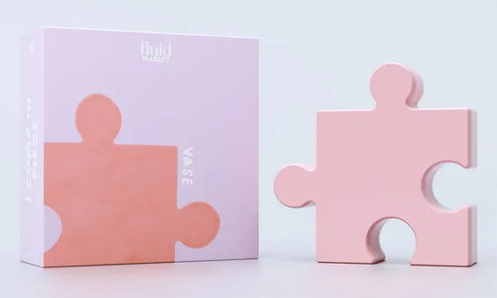 Puzzle Vase Keramik – Ausgefallene Deko Vase Bunt | Modernes Geschenk