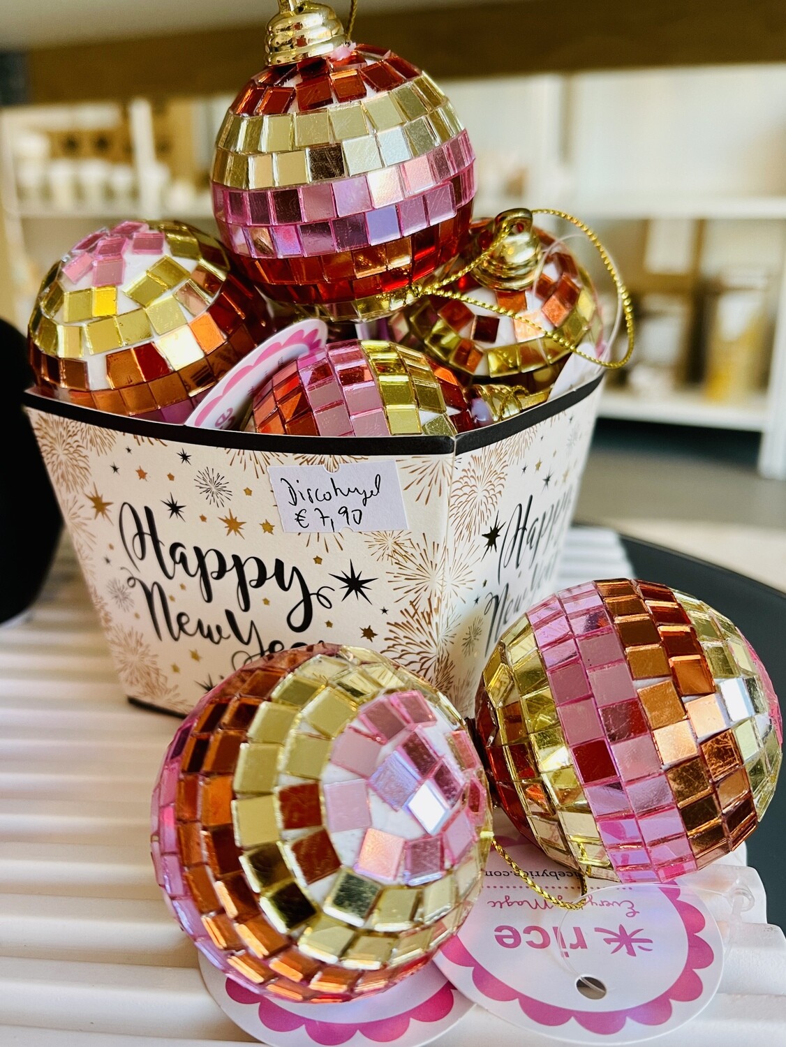 Discokugel, 5 cm, verschiedene Farben