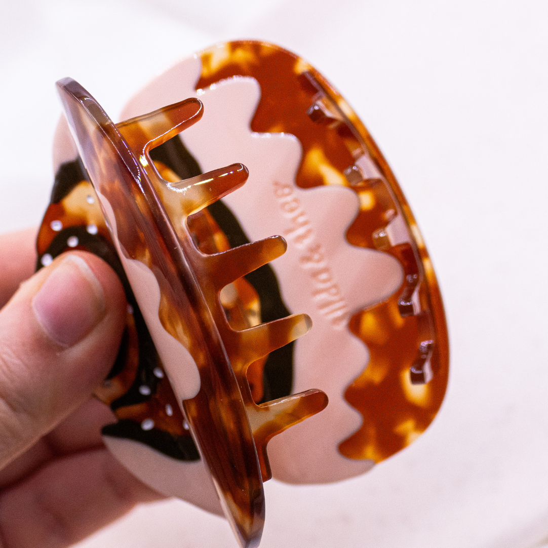 Haarklammer Zimtschnecke Haarkralle Schweden - Hairclip witziges Haaraccessoire – Ansicht 4 von 9