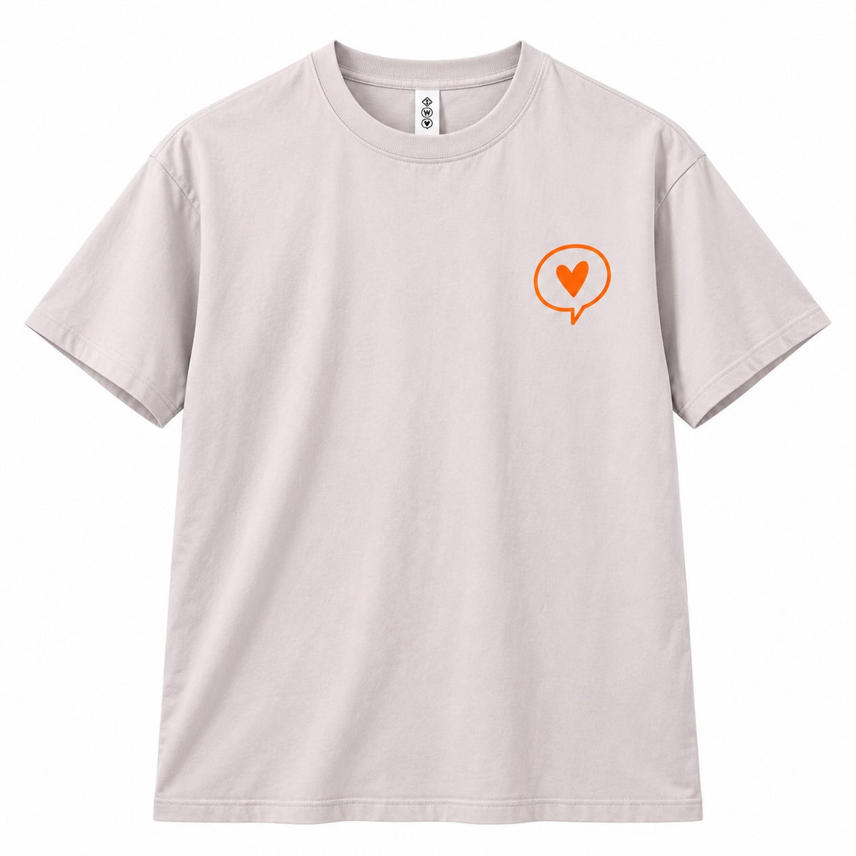 T-Shirt „Grau Softlila Meliert“ – DecoGoodies Collection