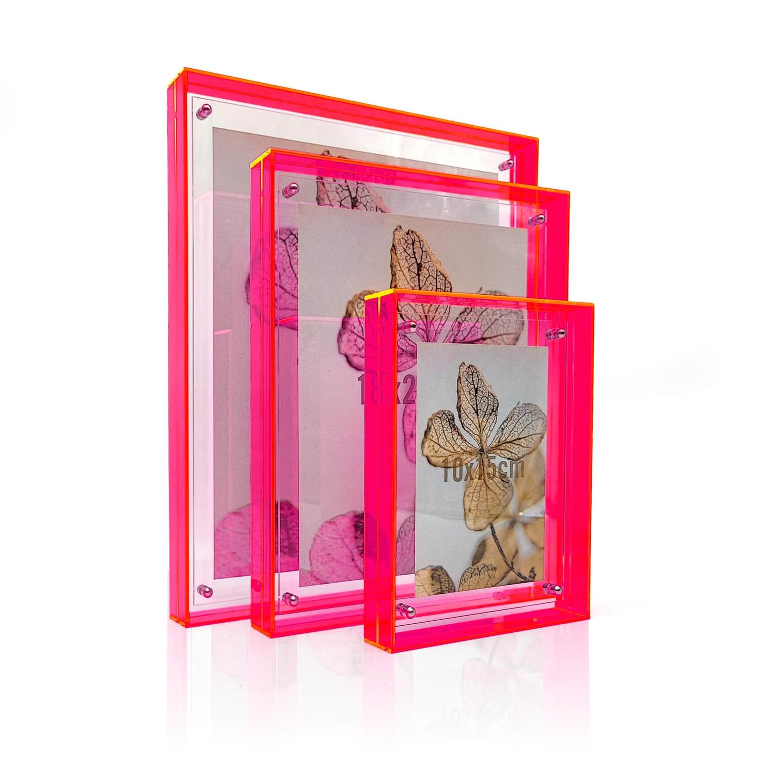 Bilderrahmen Acryl, 18 x 24 cm, pink