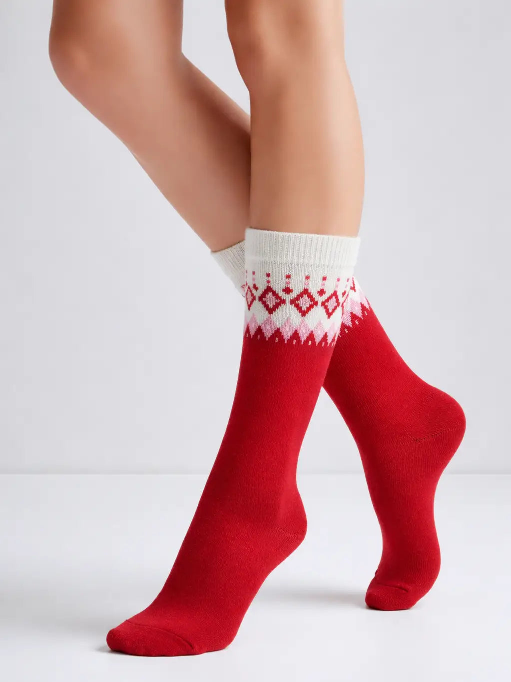 TILDA – Wollsocken mit Cashmere in Rot, Größe 35/38