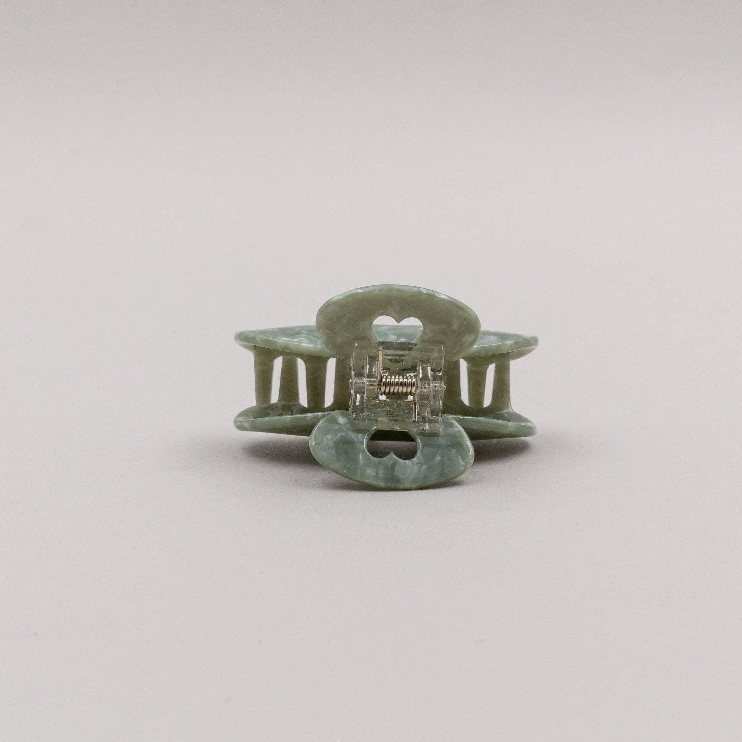 Haarspange groß Herz Jade