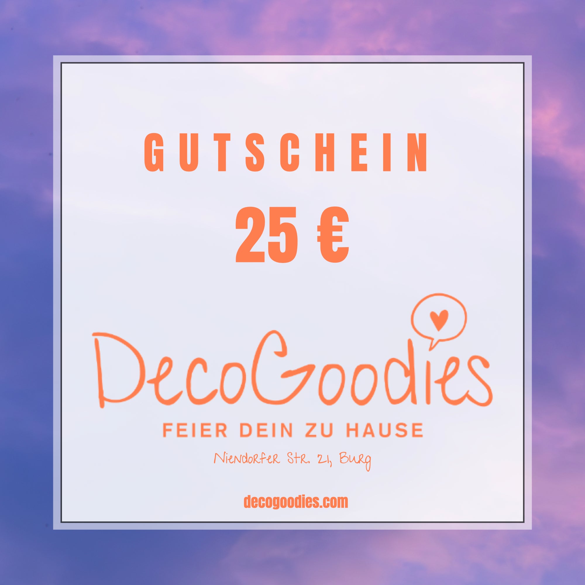DecoGoodies Geschenkgutschein