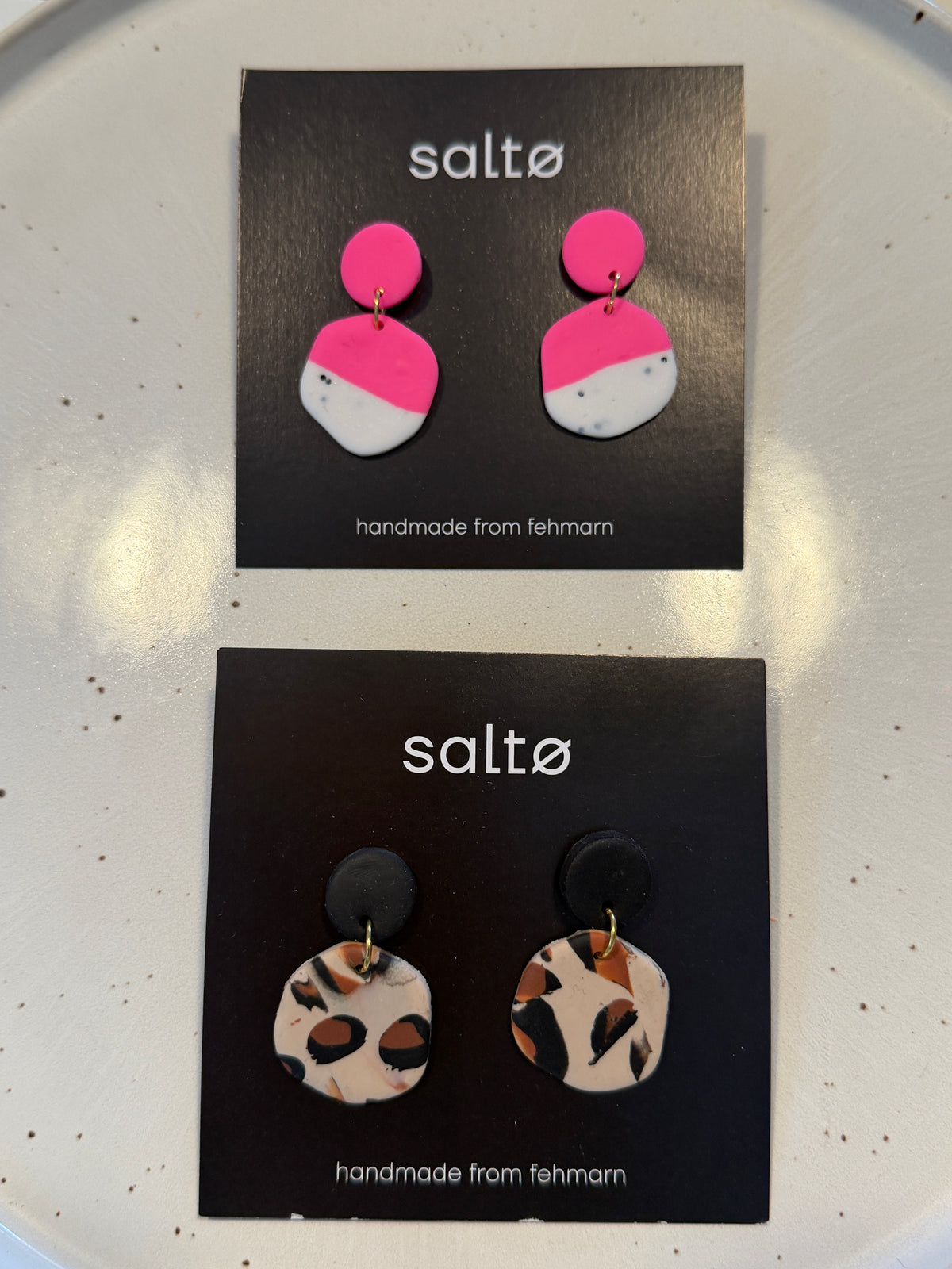 Ohrstecker mittelgroß – Polymer, handmade auf Fehmarn