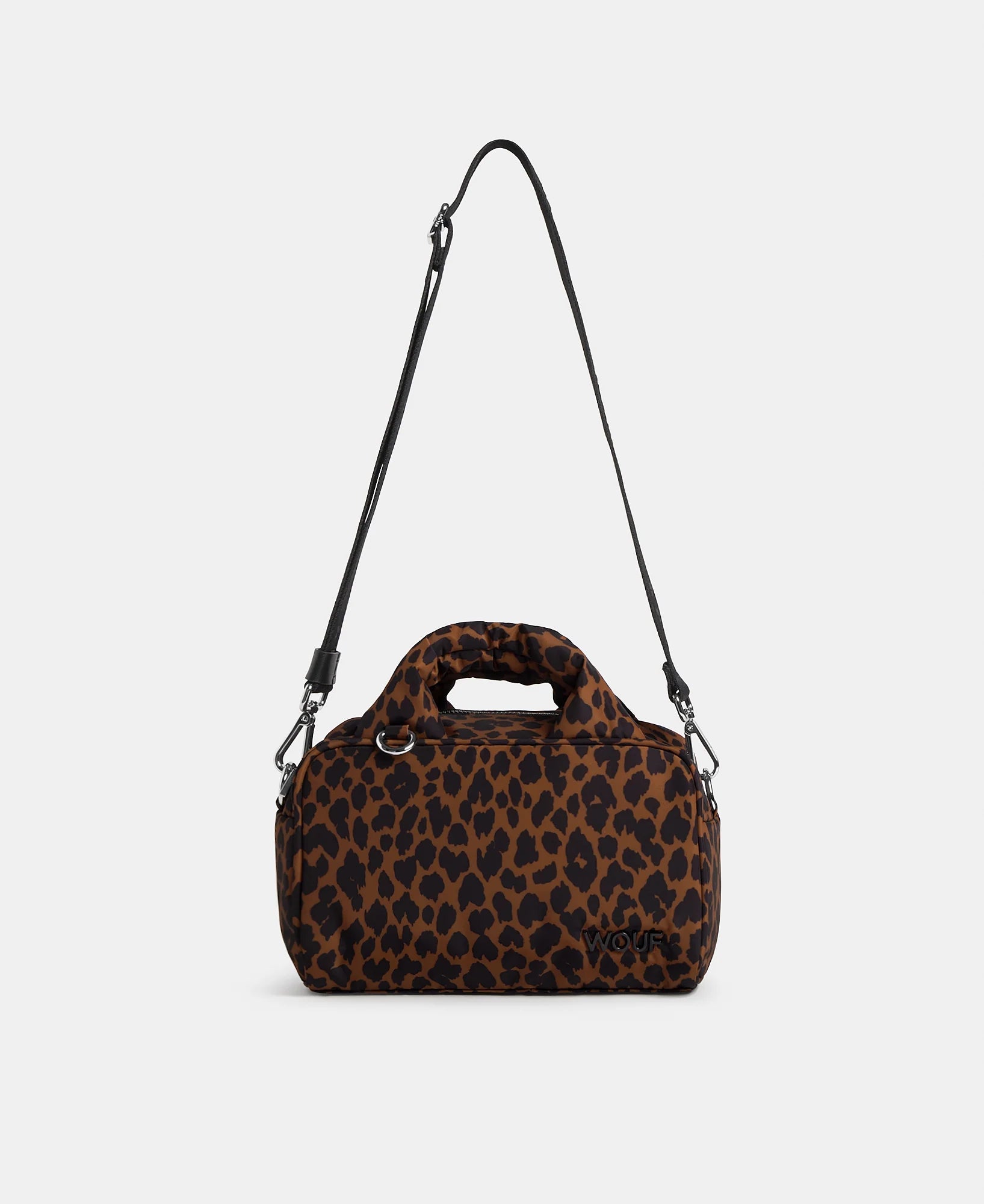 Wouf Leo Bowling Bag – Mini Handtasche Leo Print 21,5×14×12 cm