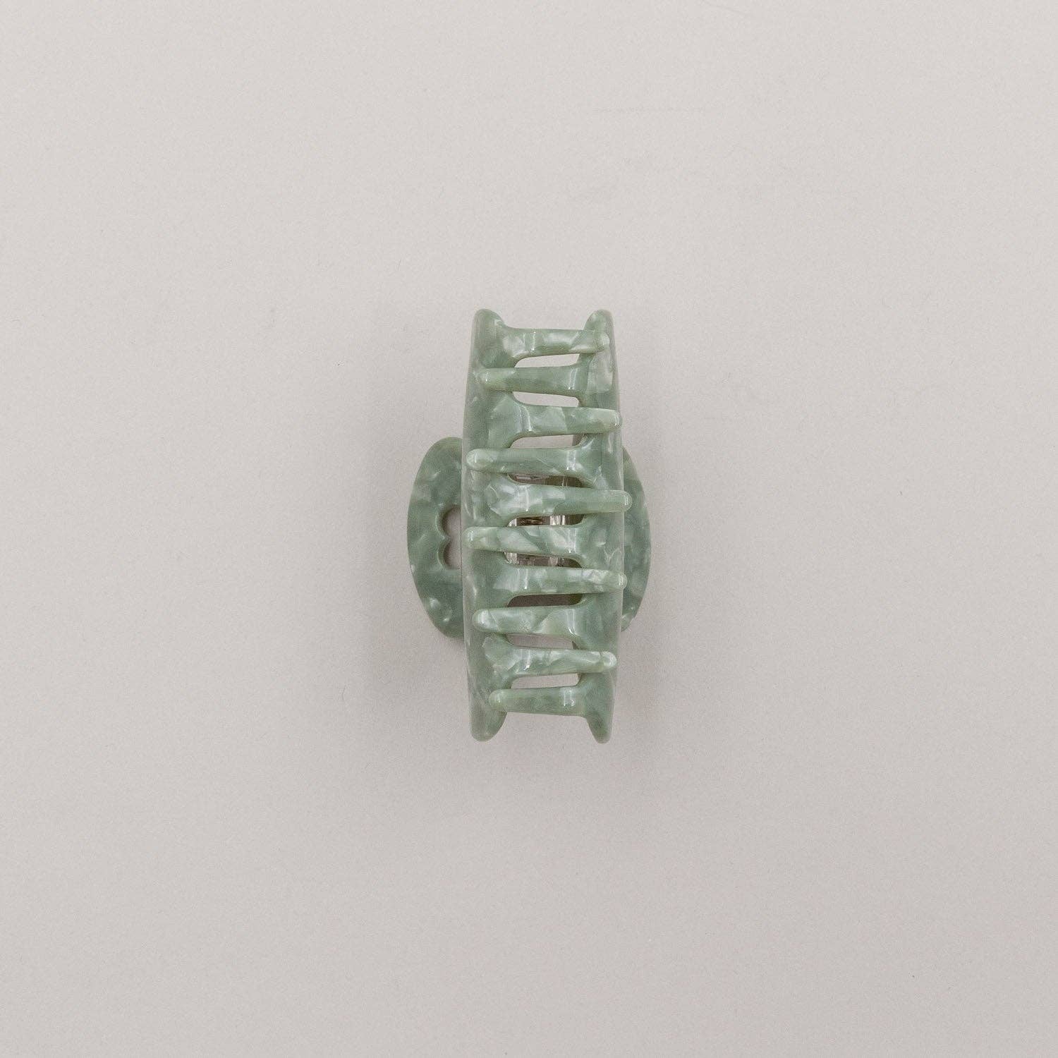 Haarspange groß Herz Jade