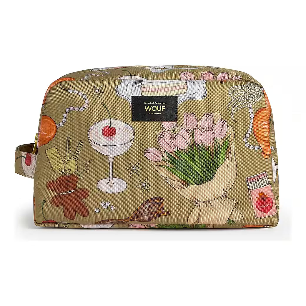Wouf Tender Toiletry Bag – Kulturtasche Grün 20×12,5×16 cm