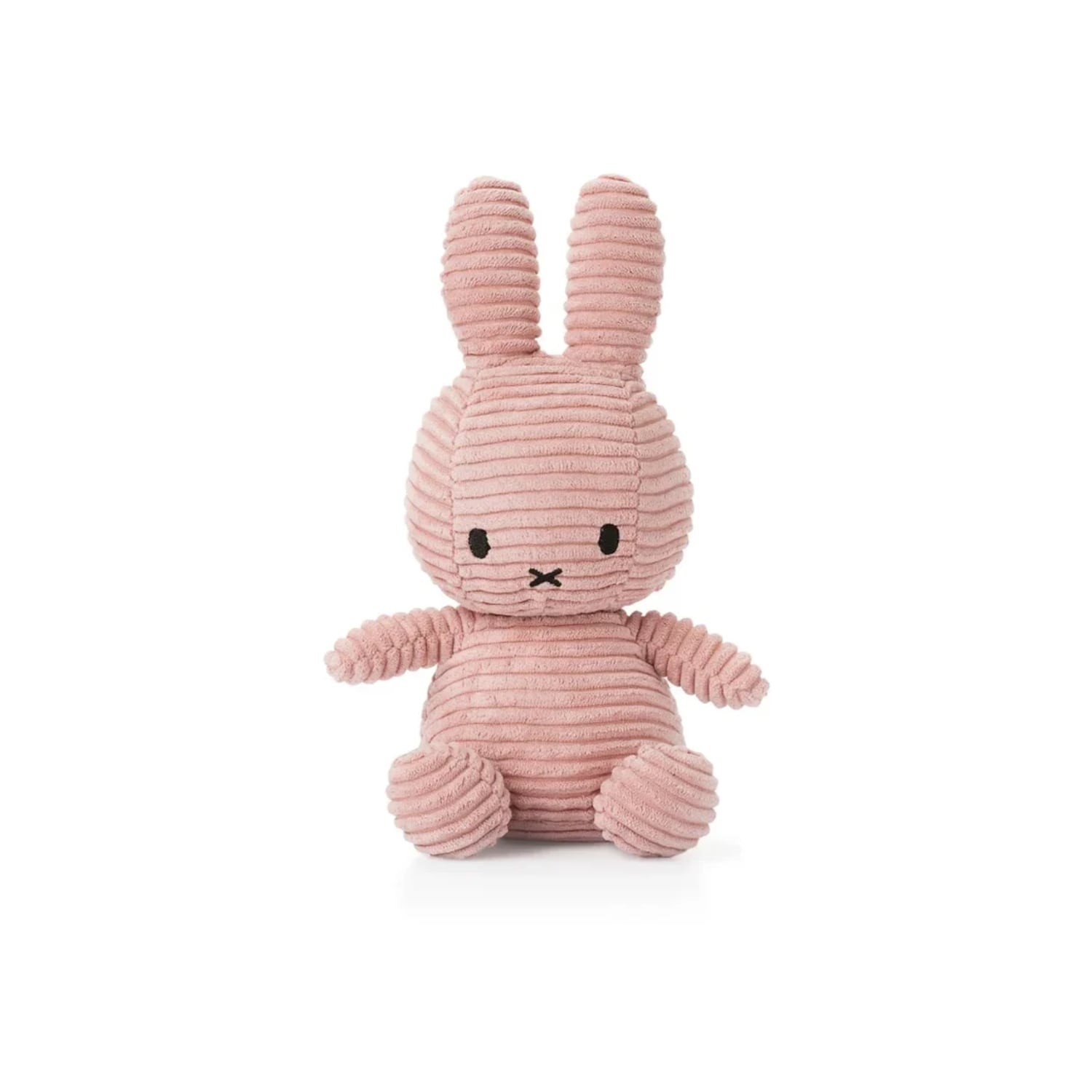 Miffy Kuscheltier Cord 33 cm – Rosa & Weiß – Ansicht 1 von 2