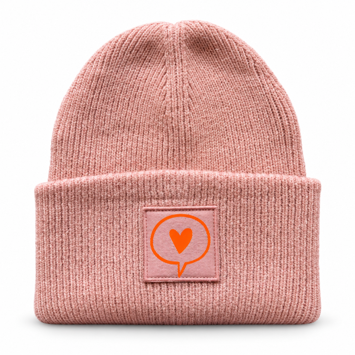 Beanie mit Herzlogo – Rosé/Nude, Mint & Hellblau 3